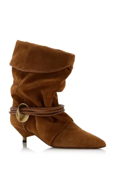 Isabel Marant Edrika Suede Boots - Brown | Thumbnail 4 Isabel Marant Edrika Suede Boots - Brown | Thumbnail 4
