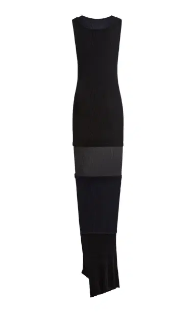Balenciaga Upside Down Ribbed Cotton Maxi Dress | Thumbnail 5 Balenciaga Upside Down Ribbed Cotton Maxi Dress | Thumbnail 5