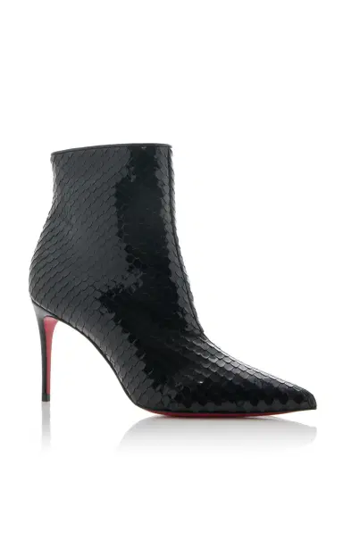 Christian Louboutin So Kate 85mm Croc-Effect Patent Leather Ankle Boots | Thumbnail 4 Christian Louboutin So Kate 85mm Croc-Effect Patent Leather Ankle Boots | Thumbnail 4