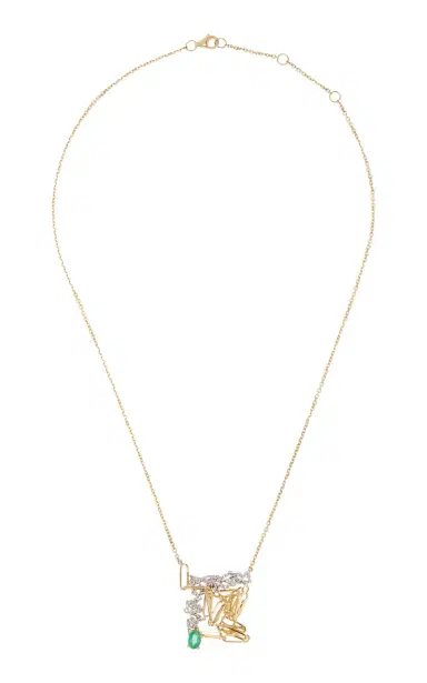 Yvonne Léon Emerald Tangled Necklace | Thumbnail 4 Yvonne Léon Emerald Tangled Necklace | Thumbnail 4