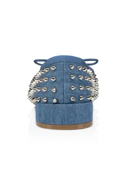 Christian Louboutin Sweetie Jane Studded Denim Flats | Thumbnail 4 Christian Louboutin Sweetie Jane Studded Denim Flats | Thumbnail 4