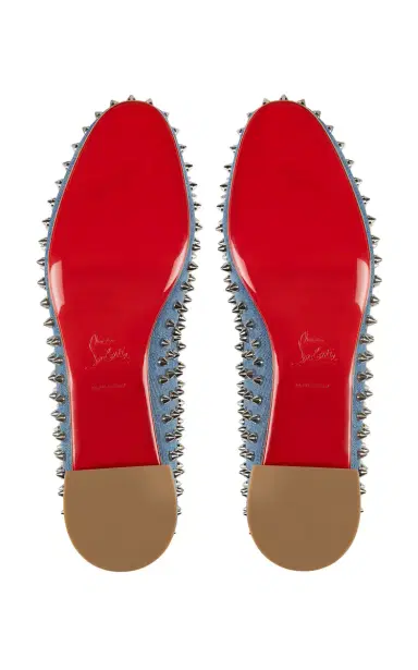 Christian Louboutin Sweetie Jane Studded Denim Flats | Thumbnail 6 Christian Louboutin Sweetie Jane Studded Denim Flats | Thumbnail 6
