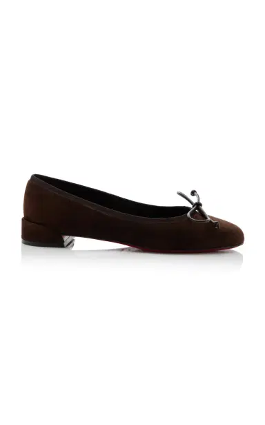 Christian Louboutin Sweetie Jane Veau Velours Ballet Flats | Thumbnail 1 Christian Louboutin Sweetie Jane Veau Velours Ballet Flats | Thumbnail 1