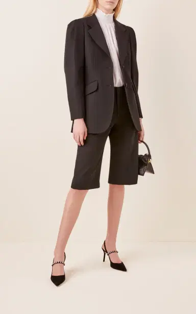 Miu Miu Puff-Sleeve Wool Blazer | Thumbnail 2 Miu Miu Puff-Sleeve Wool Blazer | Thumbnail 2