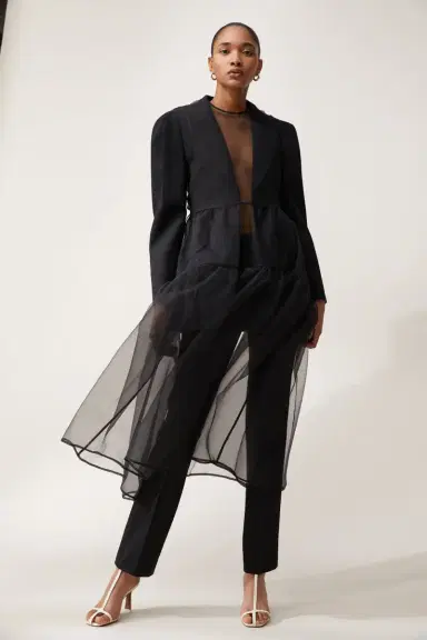 Miu Miu Puff-Sleeve Wool Blazer | Thumbnail 3 Miu Miu Puff-Sleeve Wool Blazer | Thumbnail 3
