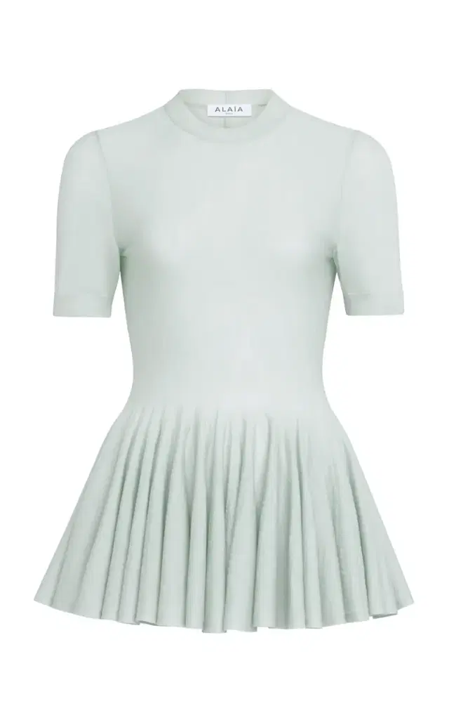 Wool Peplum Top Wool Peplum Top