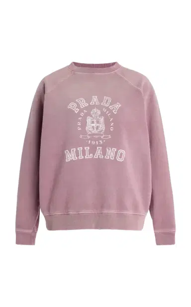 Prada Cotton Sweatshirt | Thumbnail 1 Prada Cotton Sweatshirt | Thumbnail 1
