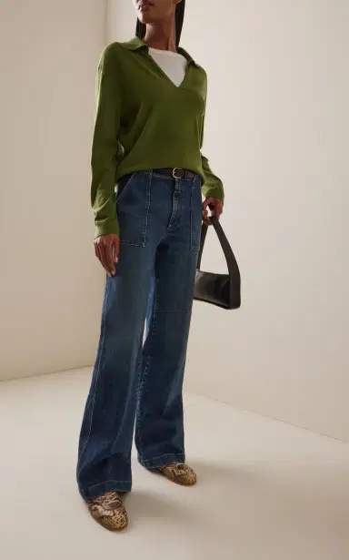 CLOSED Aria Stretch High-Rise Flared Jeans | Thumbnail 2 CLOSED Aria Stretch High-Rise Flared Jeans | Thumbnail 2