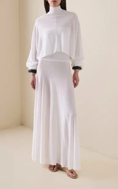 Alaïa Batwing Linen Top | Thumbnail 3 Alaïa Batwing Linen Top | Thumbnail 3