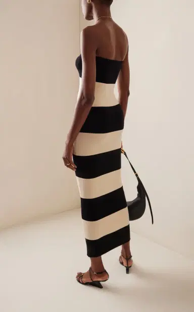 Posse Exclusive Theo Striped Jersey Strapless Maxi Dress | Thumbnail 5 Posse Exclusive Theo Striped Jersey Strapless Maxi Dress | Thumbnail 5