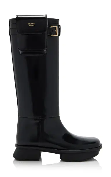 Prada Re-Edition 1999 Equal Leather Knee Boots | Thumbnail 1 Prada Re-Edition 1999 Equal Leather Knee Boots | Thumbnail 1
