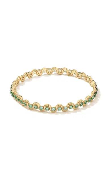 State Property Edessa Forest 18K Yellow Gold Tsavorite Bracelet - Green - 7.7IN - Moda Operandi | Thumbnail 2 State Property Edessa Forest 18K Yellow Gold Tsavorite Bracelet - Green - 7.7IN - Moda Operandi | Thumbnail 2
