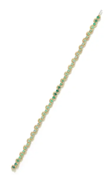 State Property Edessa Forest 18K Yellow Gold Tsavorite Bracelet - Green - 7.7IN - Moda Operandi | Thumbnail 1 State Property Edessa Forest 18K Yellow Gold Tsavorite Bracelet - Green - 7.7IN - Moda Operandi | Thumbnail 1