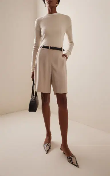 Éterne Clark Ribbed Cashmere T-Shirt | Thumbnail 2 Éterne Clark Ribbed Cashmere T-Shirt | Thumbnail 2