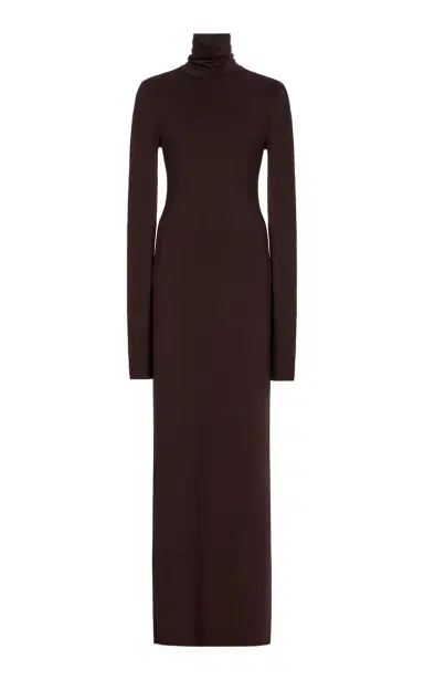 Éterne Jersey Turtleneck Maxi Dress | Thumbnail 1 Éterne Jersey Turtleneck Maxi Dress | Thumbnail 1