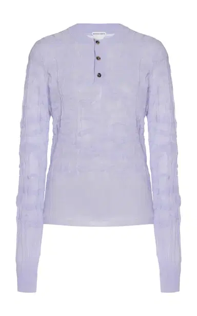 Bottega Veneta Flower-Knit Cotton-Blend Sweater | Thumbnail 1 Bottega Veneta Flower-Knit Cotton-Blend Sweater | Thumbnail 1