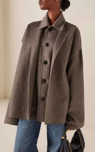 Bottega Veneta Wool-Cashmere Short Coat | Thumbnail 2 Bottega Veneta Wool-Cashmere Short Coat | Thumbnail 2
