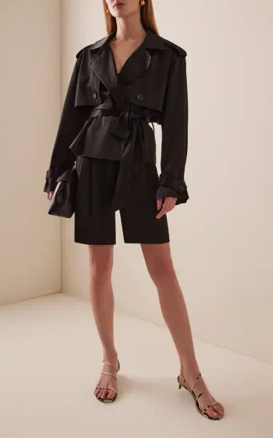 Favorite Daughter Exclusive Cropped Trench Coat | Thumbnail 3 Favorite Daughter Exclusive Cropped Trench Coat | Thumbnail 3