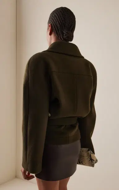 Stella McCartney Brushed Wool Short Coat | Thumbnail 4 Stella McCartney Brushed Wool Short Coat | Thumbnail 4