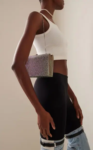 Christian Louboutin Fetish Crystal-Embellished Clutch | Thumbnail 2 Christian Louboutin Fetish Crystal-Embellished Clutch | Thumbnail 2