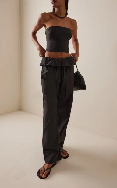 Matteau Exclusive Strapless Cotton-Silk Top | Thumbnail 3 Matteau Exclusive Strapless Cotton-Silk Top | Thumbnail 3