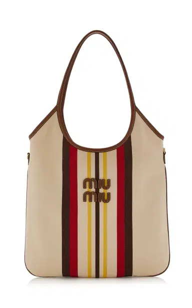 Miu Miu Ivy Canvas Tote Bag | Thumbnail 1 Miu Miu Ivy Canvas Tote Bag | Thumbnail 1