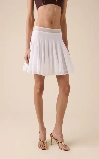 Alaïa Cotton Skater Mini Skirt | Thumbnail 3 Alaïa Cotton Skater Mini Skirt | Thumbnail 3
