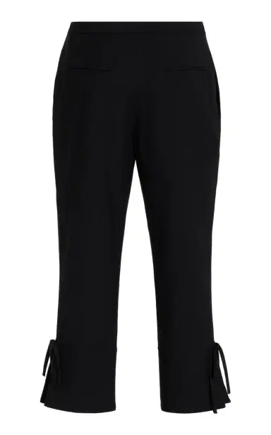 COLLEEN ALLEN Tie-Detailed Stretch-Crepe Capri Pants - Black | Thumbnail 5 COLLEEN ALLEN Tie-Detailed Stretch-Crepe Capri Pants - Black | Thumbnail 5