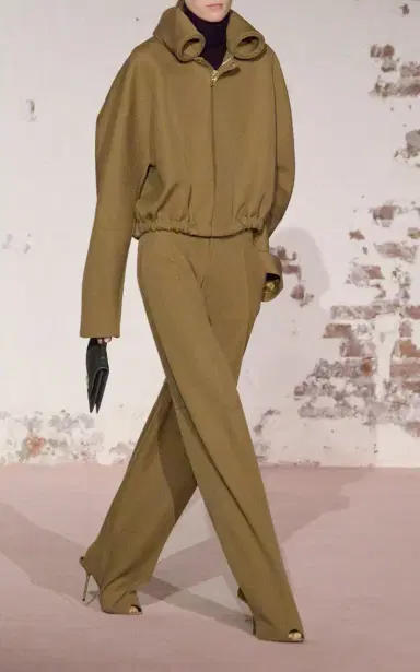 Victoria Beckham Virgin-Wool Barrel-Leg Pants | Thumbnail 2 Victoria Beckham Virgin-Wool Barrel-Leg Pants | Thumbnail 2