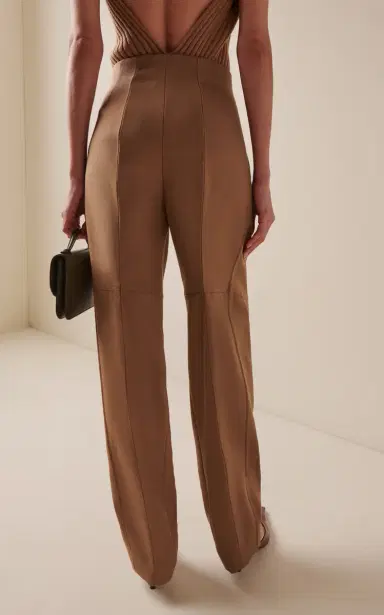 Victoria Beckham Virgin-Wool Barrel-Leg Pants | Thumbnail 5 Victoria Beckham Virgin-Wool Barrel-Leg Pants | Thumbnail 5