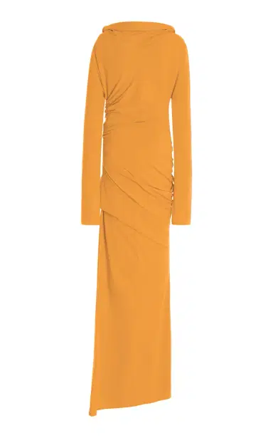 COLLEEN ALLEN Ruched Waist Cotton-Blend Maxi Dress | Thumbnail 1 COLLEEN ALLEN Ruched Waist Cotton-Blend Maxi Dress | Thumbnail 1