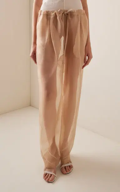 Khaite Trenton Silk-Organza Drawstring Pants | Thumbnail 4 Khaite Trenton Silk-Organza Drawstring Pants | Thumbnail 4