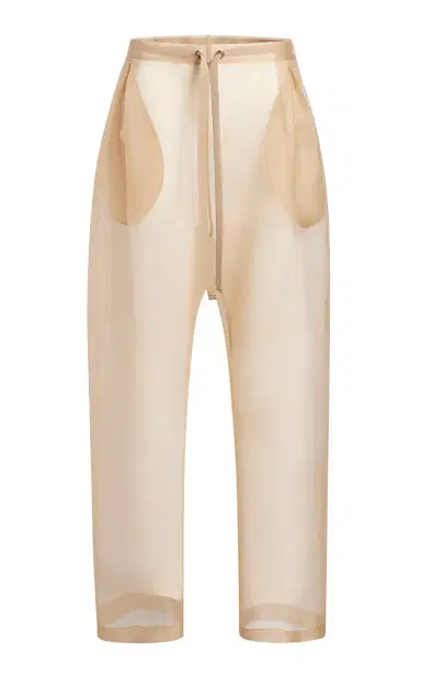 Khaite Trenton Silk-Organza Drawstring Pants | Thumbnail 1 Khaite Trenton Silk-Organza Drawstring Pants | Thumbnail 1