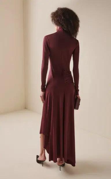 Victoria Beckham Twist-Detailed Jersey Maxi Dress | Thumbnail 4 Victoria Beckham Twist-Detailed Jersey Maxi Dress | Thumbnail 4