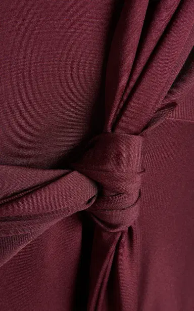 Victoria Beckham Twist-Detailed Jersey Maxi Dress | Thumbnail 5 Victoria Beckham Twist-Detailed Jersey Maxi Dress | Thumbnail 5