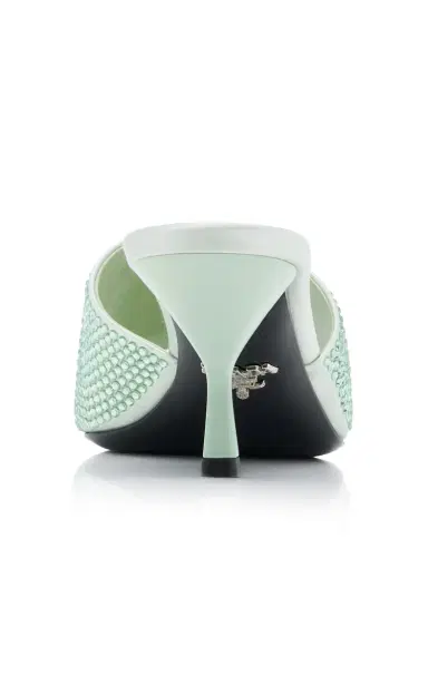 Prada Crystal-Covered Satin Sandals | Thumbnail 5 Prada Crystal-Covered Satin Sandals | Thumbnail 5