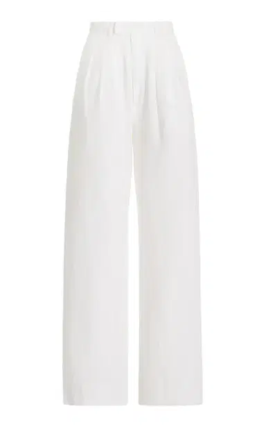 Posse Louis Pleated Linen Straight-Leg Pants | Thumbnail 1 Posse Louis Pleated Linen Straight-Leg Pants | Thumbnail 1