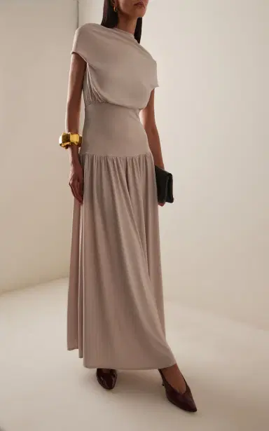 KALLMEYER Exclusive Victoria Draped Jersey Midi Dress | Thumbnail 2 KALLMEYER Exclusive Victoria Draped Jersey Midi Dress | Thumbnail 2