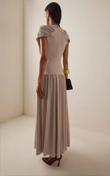 KALLMEYER Exclusive Victoria Draped Jersey Midi Dress | Thumbnail 4 KALLMEYER Exclusive Victoria Draped Jersey Midi Dress | Thumbnail 4