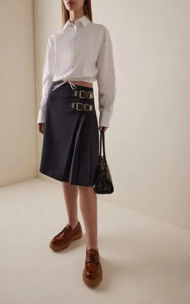 Prada Platform Leather Boat Shoes | Thumbnail 2 Prada Platform Leather Boat Shoes | Thumbnail 2