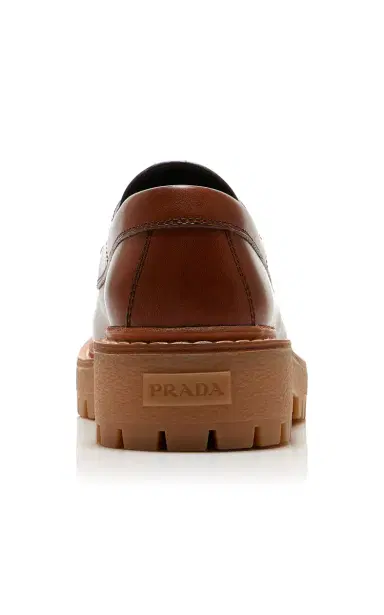 Prada Platform Leather Boat Shoes | Thumbnail 5 Prada Platform Leather Boat Shoes | Thumbnail 5