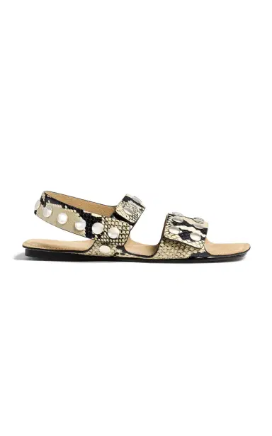 Khaite Boden Studded Python-Effect Leather Sandals | Thumbnail 6 Khaite Boden Studded Python-Effect Leather Sandals | Thumbnail 6