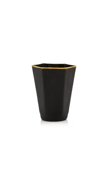 Moda Domus Set-Of-Two Gold-Tipped Matte Glass Tumblers - Black | Thumbnail 2 Moda Domus Set-Of-Two Gold-Tipped Matte Glass Tumblers - Black | Thumbnail 2