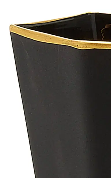Moda Domus Set-Of-Two Gold-Tipped Matte Glass Tumblers - Black | Thumbnail 3 Moda Domus Set-Of-Two Gold-Tipped Matte Glass Tumblers - Black | Thumbnail 3