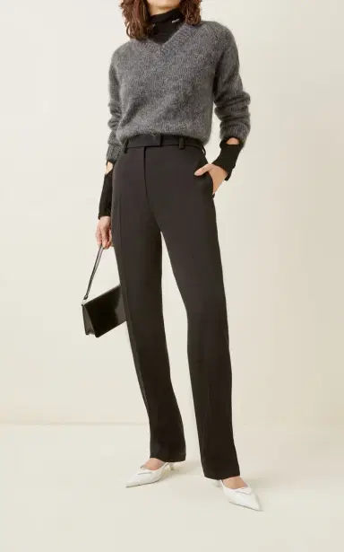 Prada Wool Straight-Leg Pants | Thumbnail 18 Prada Wool Straight-Leg Pants | Thumbnail 18