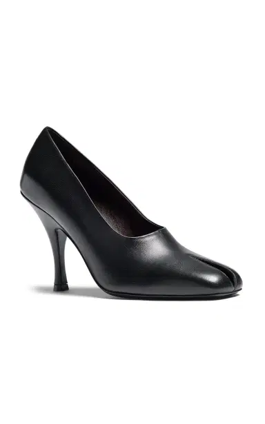 Khaite Eva Peep-Toe Leather Pumps | Thumbnail 1 Khaite Eva Peep-Toe Leather Pumps | Thumbnail 1