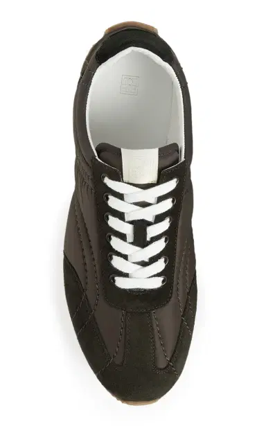 TOTEME Sport Leather-Trimmed Nylon Sneakers | Thumbnail 4 TOTEME Sport Leather-Trimmed Nylon Sneakers | Thumbnail 4