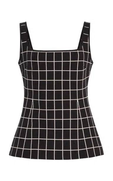 High Sport Inna Windowpane Cotton-Blend Knit Top | Thumbnail 6 High Sport Inna Windowpane Cotton-Blend Knit Top | Thumbnail 6