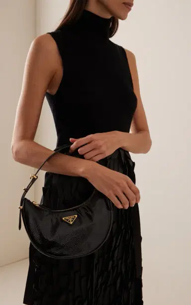 Prada Arqué Patent Leather Shoulder Bag | Thumbnail 2 Prada Arqué Patent Leather Shoulder Bag | Thumbnail 2