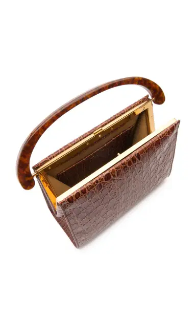 Dries Van Noten Croc-Embossed Leather Top Handle Bag | Thumbnail 6 Dries Van Noten Croc-Embossed Leather Top Handle Bag | Thumbnail 6